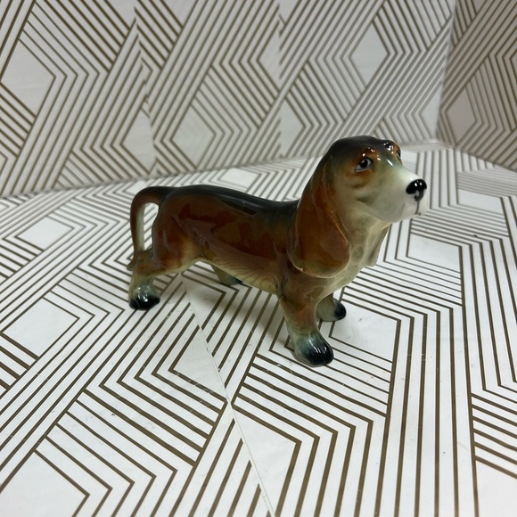 Vintage MCM Hound Dog Ceramic Figurine - Picture 1 of 11